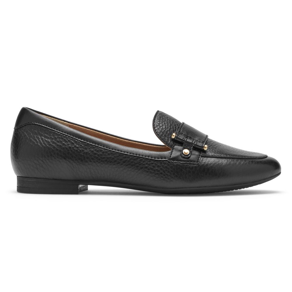 Mocassins Mulher Rockport Total Motion Tavia Belt Pretas,Portugal EFQOS-6470